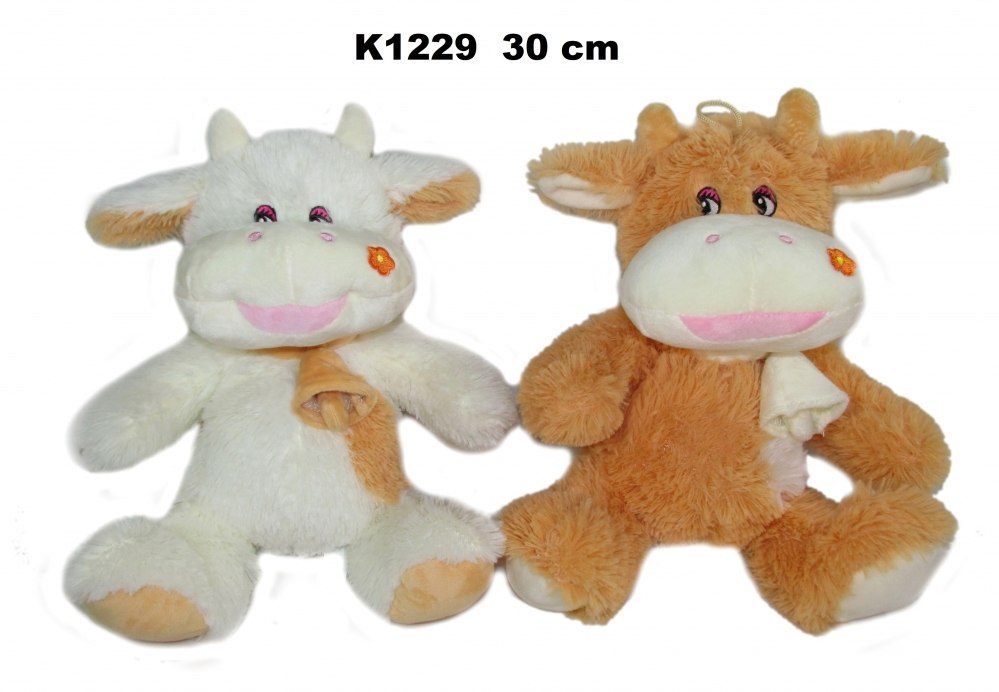 PELUCHE MUCCA CON VOCE 30CM SEDUTA SA DOMENICA